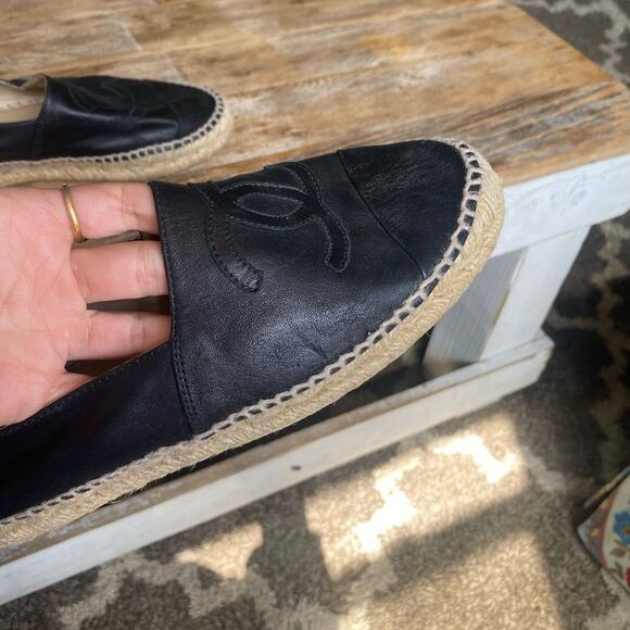 CHANEL Lambskin CC Espadrilles black - Picture 11 of 12